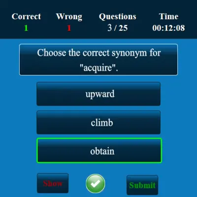 English Quiz android App screenshot 1