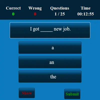 English Quiz android App screenshot 3